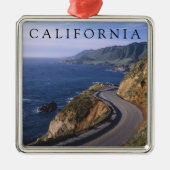 高速道路1 |カーメル・カリフォルニア メタルオーナメント (正面)