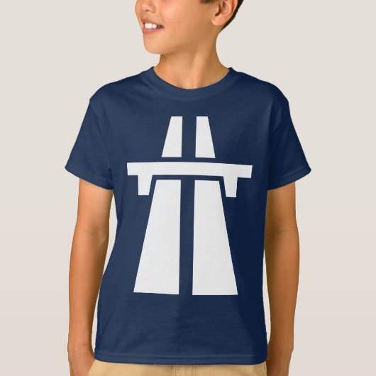 高速道路、高速道路、オートバーン – 白 Tシャツ (正面)