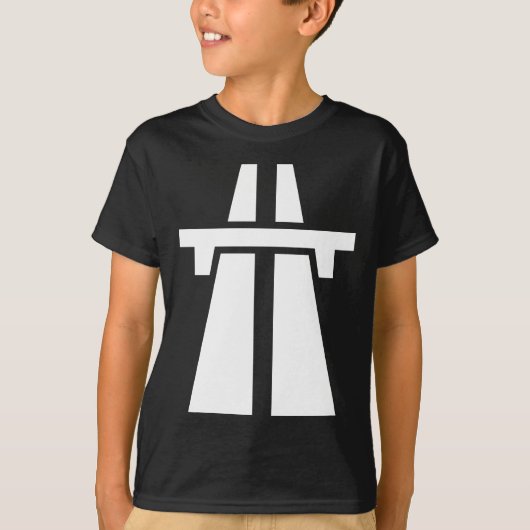 高速道路、高速道路、オートバーン – 白 Tシャツ (正面)