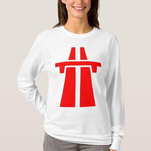 高速道路、高速道路、オートバーン – 赤 Tシャツ (正面)