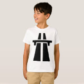 高速道路、高速道路、オートバーン – 黒 Tシャツ (正面フル)