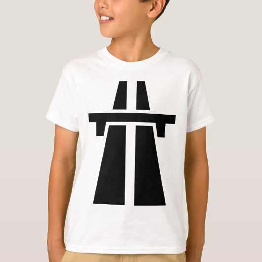 高速道路、高速道路、オートバーン – 黒 Tシャツ (正面)