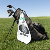 高速駆動、高速駆動、低速駆動 ゴルフタオル (グリーン)