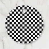 高速1赤レトロなレースカーテーマ少年の誕生日 フェイバータグ (裏面)