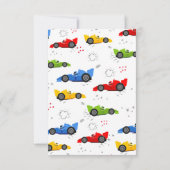 高速2ndバースデーレーシングカー2台 サンキューカード (裏面)