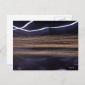 高速(金ゴールドと白の光線) ポストカード (正面/裏面)