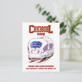 高速CRH380BL中国鉄道電車 ポストカード (スタンド正面)