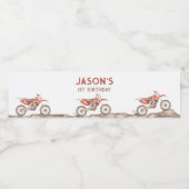 高速ONEダートバイクウォーターボトルラベル ペットボトルラベル (シングルラベル)