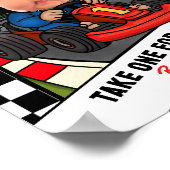 高速ONE - 1つ取って、バックルを上げる!有利なサイン ポスター (角)