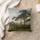 高野槙の油絵のイタリアンな景色 クッション (ブランケット)