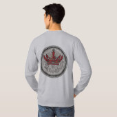 高長袖グレーTシャツ Tシャツ (裏面フル)