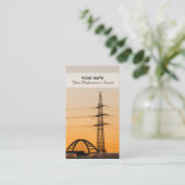 高電エレガント圧専門家向け名刺 名刺 (スタンド正面)