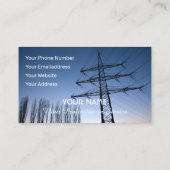 高電エレガント圧専門家向け名刺 名刺 (裏面)