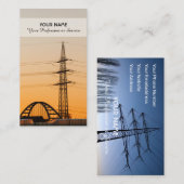 高電エレガント圧専門家向け名刺 名刺 (正面/裏面)