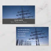 高電エレガント圧専門家向け名刺 名刺 (正面/裏面)