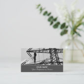 高電圧の専門家向けのエレガントな名刺 名刺 (スタンド正面)