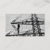 高電圧の専門家向けのエレガントな名刺 名刺 (裏面)