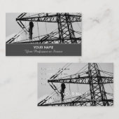 高電圧の専門家向けのエレガントな名刺 名刺 (正面/裏面)