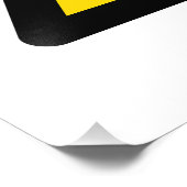 高電圧サイン電気シンボル警告p フォトプリント            (角)