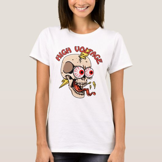 高電圧スカル電力技師リーネマン Tシャツ (正面)