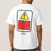 高電圧!ティー Tシャツ (裏面)