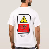 高電圧!ティー Tシャツ (裏面)
