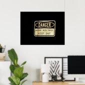 高電圧 ポスター (ホームオフィス)