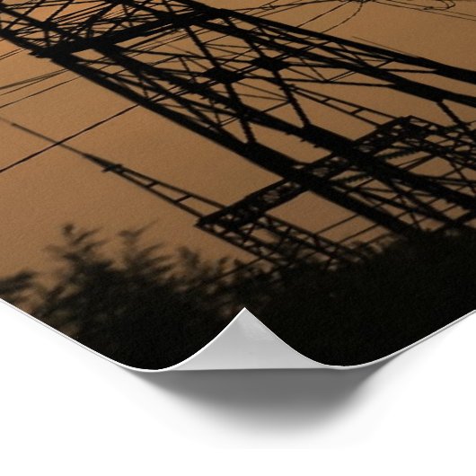 高電圧 ポスター (角)