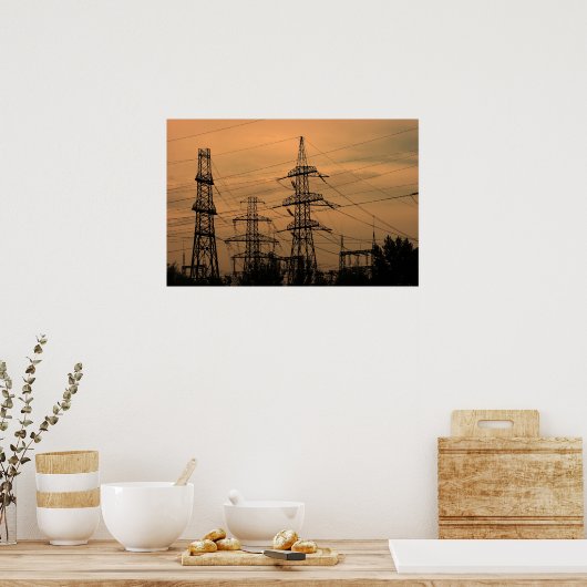 高電圧 ポスター (キッチン)