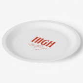 高電圧 – 電はっきりした気エネルギーデザイン ペーパープレート (アングル)