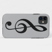 高音クレフ、 音符記号アイコン Case-Mate iPhoneケース (裏面(横))