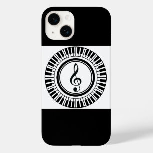 高音クレフ、 音符記号インピアノ鍵 Case-Mate iPhone 14ケース