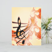 高音クレフ、 音符記号金ゴールド2ミュージシャンスクラップブック作り (スタンド正面)