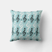 高音クレフ、 音符記号音楽ギフトミュージシャン先生バンド クッション (裏面)