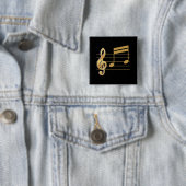 高音クレフ、 音符記号 缶バッジ (インサイチュ)