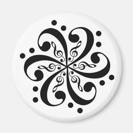 高音域スワール磁石 マグネット (正面)