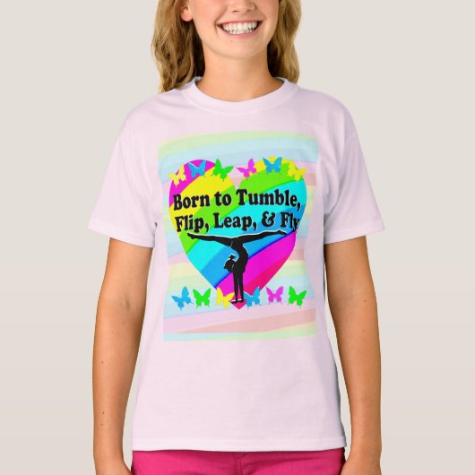 高飛んでいる体操 Tシャツ (正面)