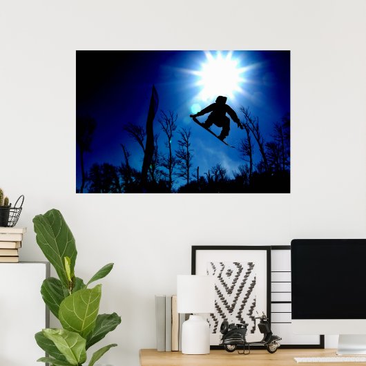 高飛んでいる値 ポスター (ホームオフィス)