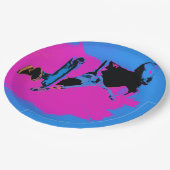 高飛んでいる空スタントスクーター ペーパープレート (アングル)