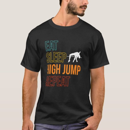 高食べジャンプ繰り返し高ジャンプ Tシャツ (正面)