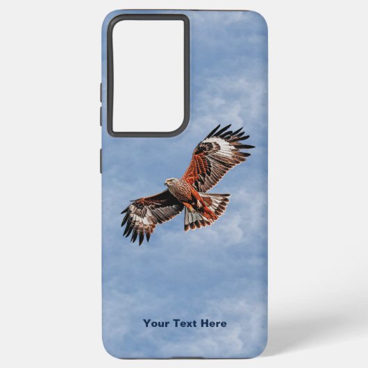 高騰する赤い凧 SAMSUNG GALAXYケース (裏面)