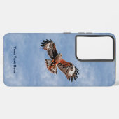 高騰する赤い凧 SAMSUNG GALAXYケース (裏面横)