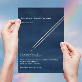 ©高高度飛行機行先結婚式 招待状