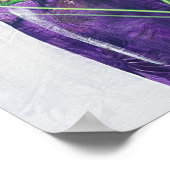 高鮮やかい花瓶のプリント ポスター (角)