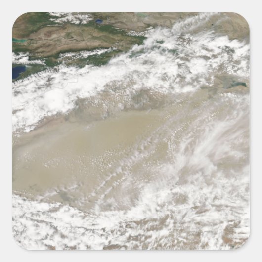 高麗のdesには、ほこりや雲が漂っていた スクエアシール (正面)