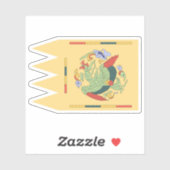 高麗王室の国旗（ボンギ） シール (シート)