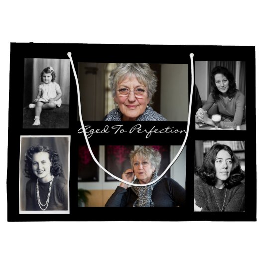 高齢から完璧な写真 ラージペーパーバッグ (裏面)