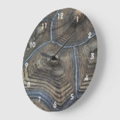 高齢のカメ写真 ラージ壁時計 (傾斜)