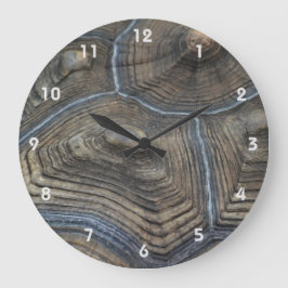 高齢のカメ写真 ラージ壁時計