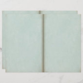 高齢のブルースクラップブックジャーナルページ (正面/裏面)